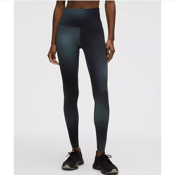 NWT Lululemon Wunder Train High-Rise 28" -- size 4 -- Midnight Haze Black Multi - Picture 2 of 7